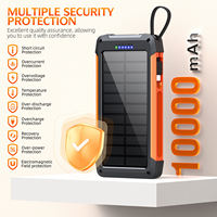 Nouvelle arrivée, batterie solaire 20000mAh, charge rapide 22,5W, chargeur sans fil magnétique avec lumière LED, camping, voyage