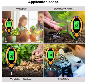 Testeur de sol 4 en 1 de haute qualité Détecteur de température d'humidité légère <span class=keywords><strong>PH</strong></span> pour une utilisation agricole - Product Image 3