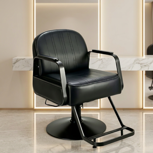 Chaise de barbier multifonctionnelle en cuir de haute qualité pour salons de beauté, vente chaude, chaise de massage en cuir PU et synthétique - Product Image 1