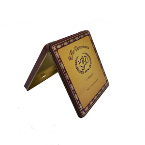 กล่องเหล็กพิมพ์ลายตามสั่ง รูปทรงสี่เหลี่ยมผืนผ้า สำหรับใส่ซิการ์หรือบุหรี่ พร้อมฝาพับ กล่องโลหะสั่งทำพิเศษ - Product Image 5