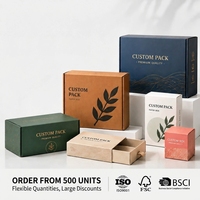 Cajas de Cartón Ecológicas, Biodegradables y Resistentes, Impresas Personalizadas, con Estampado UV/Hot Stamping y Relieve, para Envíos y Regalos