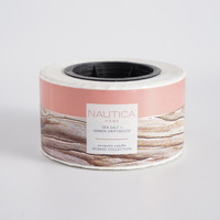 Rouleau d'autocollant adhésif étanche personnalisé pour boîte à parfum impression UV en vinyle de marque privée pour bouteille de cosmétique de faux cils