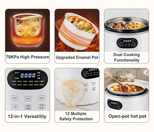 Factory Direct Wholesale Multi Functional Electric Pressure Cooker Electric Intelligent Instant Cooker <strong>Smart</strong> Cooker Enamel <strong>Pot</strong> - Product Image 5