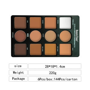 外贸出口12色矿物防水粉妆轮廓调色板遮瑕膏荧光笔提亮3D - Product Image 5