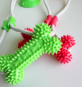 Nuevo diseño interactivo divertido juguetes para masticar mascotas con ventosa Limpieza de dientes de perro masticar huesos de perro juguetes para mascotas perros - Product Image 4