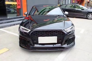 <span class=keywords><strong>Prix</strong></span> usine A3 S3 <span class=keywords><strong>RS3</strong></span> fibre de carbone lèvre avant pare-chocs avant lèvre becquet voiture menton séparateur pour <span class=keywords><strong>Audi</strong></span> A3 S3 <span class=keywords><strong>RS3</strong></span> berline 2014-2020 - Product Image 5