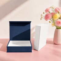 Boîte cadeau en papier rigide de luxe avec logo personnalisé en relief, boîte couleur recyclable pour vêtements, cosmétiques et accessoires de mode