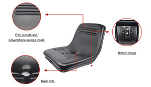 Massey Ferguson 240 Tractor Seat Aftermarket Cinturón de acero Nuevo y usado para granjas - Product Image 5