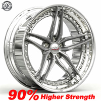 Nuevas Llantas de Aleación Forjadas Cromadas de 18-22 Pulgadas, 2 Piezas, 5x120/112 PCD, Ajuste Universal para GTR/Mercedes/Audi