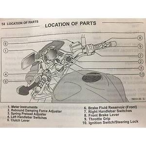 Manual de Servicio y Mantenimiento de Motocicleta Kawasaki Ninja ZX6R 2000 2002 - Product Image 2