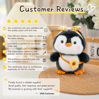Nouveauté : Décoration de chambre esthétique, peluche pingouin super douce et apaisante avec rembourrage en coton PP pour enfants et adultes