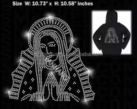 DMC Patch thermocollant en strass brillant Vierge Marie et Saint Jude, motif religieux chrétien en diamant