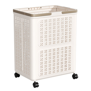 Cesto pieghevole della biancheria con ruote e maniglia pieghevole cestino portaoggetti ventilato per vestiti/<span class=keywords><strong>giocattoli</strong></span>/cibo organizzatore di articoli vari - Product Image 6