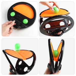 Ensemble de jouets attrapeur et lanceur de balles pour enfants - Jeu de balles élastiques d'intérieur/extérieur pour jeu interactif <span class=keywords><strong>parent</strong></span>-enfant - Product Image 3