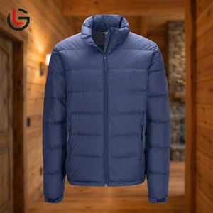 GLOBAL LEATHER Veste d'hiver légère pour homme et femme, à capuche, fermeture éclair, imperméable, écologique, style streetwear - Product Image 1