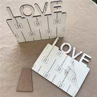 MDFSUB Cadre photo MDF sublimation pour la Saint-Valentin LOVE Sublimation Blanks cadre photo pour cadeaux Saint-Valentin