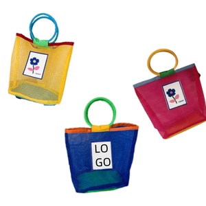Summer Cute Colorful Mesh Promotional Tote Bag Kids Beach Bag