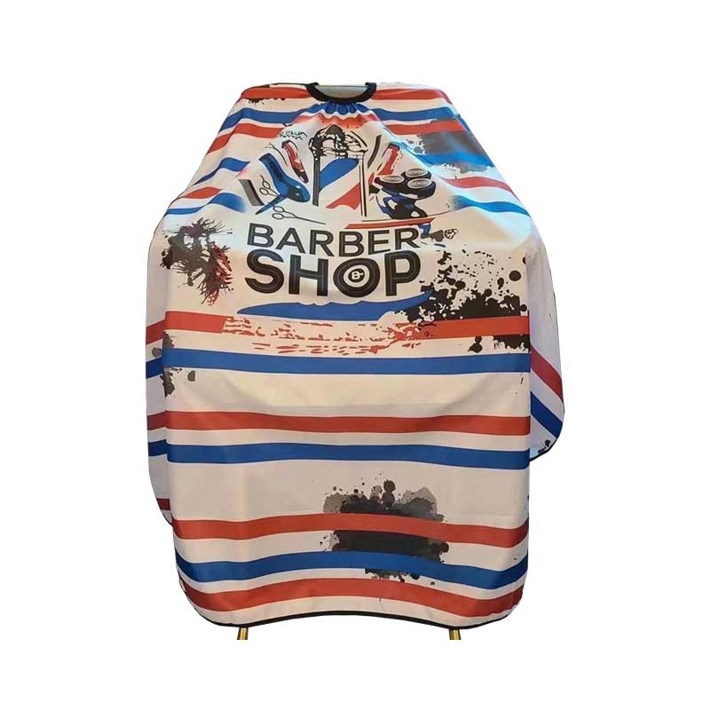 Фабричная оптовая цена, частная торговая марка, накидка для парикмахерской с принтом, накидка для парикмахерской