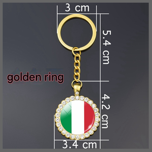 Nuevo Llavero con Bandera de Palestina, Adorno para Bolso con Pedrería, Anillo para Llaves con Cristales, Colgante de Ala Totalmente Adornado con Cristales, Bandera Nacional Personalizada - Product Image 6