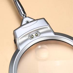 Kaca Pembesar Desktop Fleksibel 2,<span class=keywords><strong>5x</strong></span> <span class=keywords><strong>5x</strong></span>, Lampu Meja Daya Tinggi, Kaca Pembesar Baca untuk Orang Tua - Product Image 3