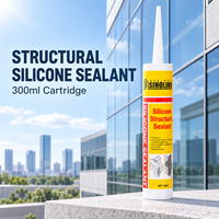 Mastic silicone structurel de construction pour verre, aluminium, béton, pierre, mur-rideau, vitrage, emballage, haute qualité, OEM