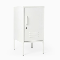 Armoire de rangement industrielle en métal colorée pour chambre à coucher