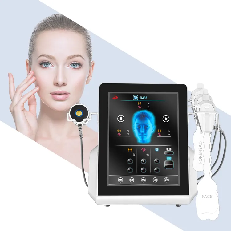 EMRF no invasivo Estimulación electromagnética facial de alta intensidad Elasticidad músculo electromagnético EMS modelado esculpir