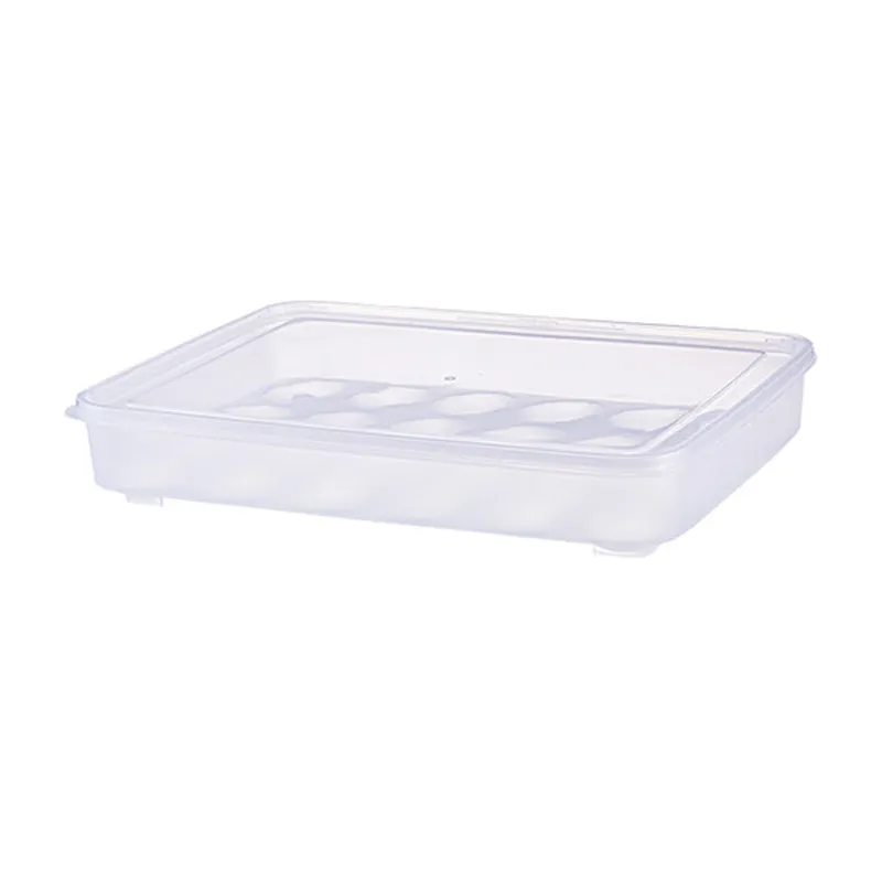 냉장고 계란 쟁반 저장 상자 분배기를 위한 쌓을수 있는 플라스틱 계란 저장 상자