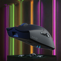 Ajazz AJ139P V3 MC Mouse Gaming Nirkabel Tri-Mode dengan Dock Pengisian Daya Magnetik Sensor PAW3311 24000 DPI RGB Backlit Ergonomis untuk Gamer