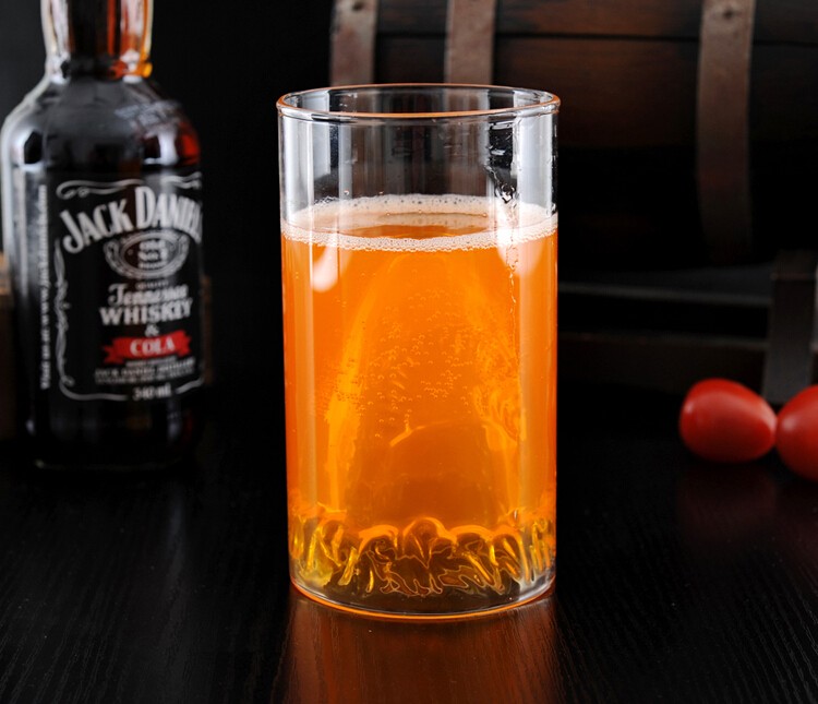 Round Insulated borosilicate glass storage jar with wooden bamboo lid