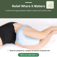Coussin de séparation des jambes en forme de sablier ODM avec housse lavable et mousse à mémoire de forme pour les seniors
