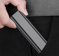 Câbles de charge USB 5 en 1 mallette de rangement L et tête de convertisseur Micro et USB et câble de charge C-C 60W avec broche d'éjection et prise de carte
