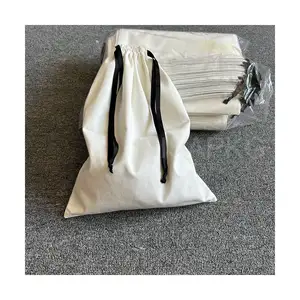 Dust Bags Covers Top Quality Custom Cotton Screen Printing Cotton Pouch Drawstring Silkscreen Silk Dust Bags for Shoes handbag