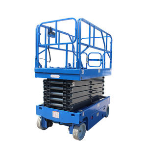 UNW 300KG pengangkat <span class=keywords><strong>Platform</strong></span> kerja udara baling-baling Sel dalam ruangan atau luar ruangan meja angkat 8m gunting hidrolik pengangkat elektrik seluler - Product Image 3