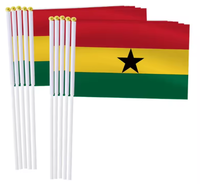 Drapeaux rectangulaires personnalisés de haute qualité en polyester, avec mât en plastique, séchage rapide, anti-plis, durables, avec impression numérique