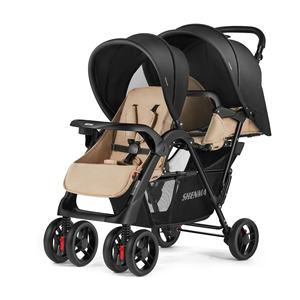 <span class=keywords><strong>Passeggino</strong></span> Doppio per Bambini con Sedute Reclinabili, Carrozzina <span class=keywords><strong>Gemellare</strong></span> Pieghevole per Due Bambini - Product Image 5