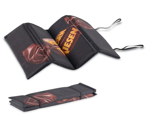 Coussin de siège pliable <span class=keywords><strong>en</strong></span> polyester personnalisé avec impression intégrale pour stade extérieur, promotionnel, avec logo d'entreprise pour cadeaux d'entreprise - Product Image 4