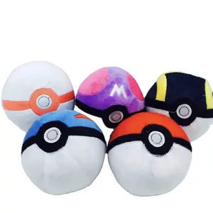 5 pollici farciti Pokeball peluche bambola Poke palla di peluche con tasca mostro peluche giocattoli promozionali anime pokemoned peluche master Ball