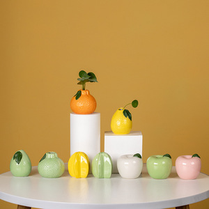 Florero Pequeño <span class=keywords><strong>de</strong></span> Cerámica Creativo para Plantas Hidropónicas, Decoración <span class=keywords><strong>de</strong></span> Escritorio para Vegetación, Perfecto para Plantas <span class=keywords><strong>de</strong></span> <span class=keywords><strong>la</strong></span> Suerte o Flores Frescas - Product Image 5