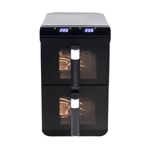 Friteuse à air numérique professionnelle 12L en acier inoxydable, double tiroir, commande tactile, écran LED, protection contre la surchauffe, électrique domestique - Product Image 2
