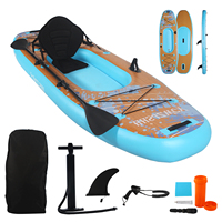Entrepôt aux États-Unis Spot Sports nautiques de haute qualité Entraînement en PVC Stand up Paddle Board Gonflable SUP Kayak Canoë Bateau Planche de surf