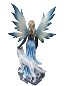 Figura <span class=keywords><strong>de</strong></span> Resina <span class=keywords><strong>de</strong></span> Poliéster OEM, Hada con Lobo, Hada con Dragón, Adorno Decorativo <span class=keywords><strong>de</strong></span> Resina - Product Image 3