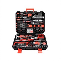 Juego de Herramientas Manuales y Eléctricas para el Hogar de 157 Piezas, Incluye Kit de Herramientas Manuales de Acero al Carbono, Hecho en China