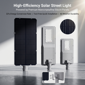 Farola Solar Todo en Uno de Ahorro de Energía, Farola LED Integrada con Energía Solar para Áreas Comunitarias y Comerciales - Product Image 5