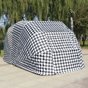<span class=keywords><strong>Garaje</strong></span> Móvil Semiautomático, Plegable y Retráctil, con Toldo Hidráulico, Protección Solar Anti-UV, Refugio para Auto - Product Image 6