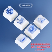 Premium Customizable 4-Piece Ceramic Keycaps for Cherry Gateron MX Mechanical Keyboards Metal Keypad Button Material,E+WASD keycaps custom