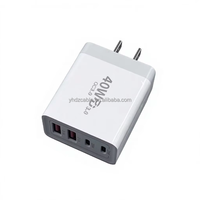 OEM ODM 40W USB C Multi-port Travel Charger Android Universal Portable USB Fast Charge untuk iphone samsung S23