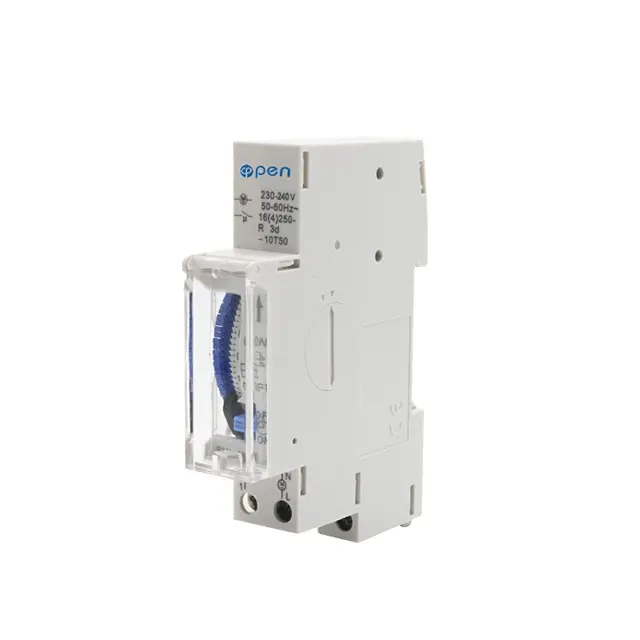 Open Electric 180A 230-240 VAC / 110VAC Mechanical Day Timer Power Reserve 100 Hours Din-rail 24 Hour Analogue Time Switches
