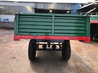 Remorque agricole compacte 7CX-3 pour tracteur, benne hydraulique 3T pour petite ferme et jardin, avec essieu et composants essentiels de transmission, à vendre