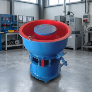 Machine de découpe de pierres précieuses en acier inoxydable, machine de finition vibrante pour formes irrégulières (85 kg) pour la fabrication de bijoux, couleur bleu rouge - Product Image 5